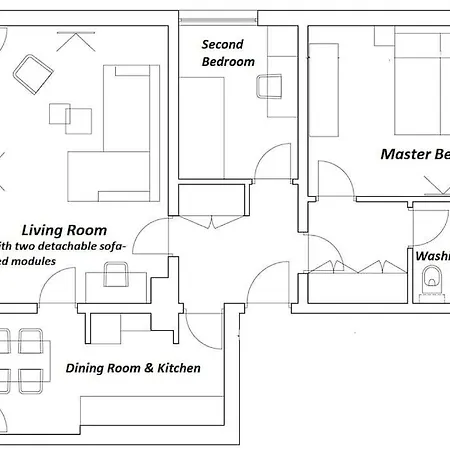 Apartman ☆beach Centar Large Stylish With Terrace